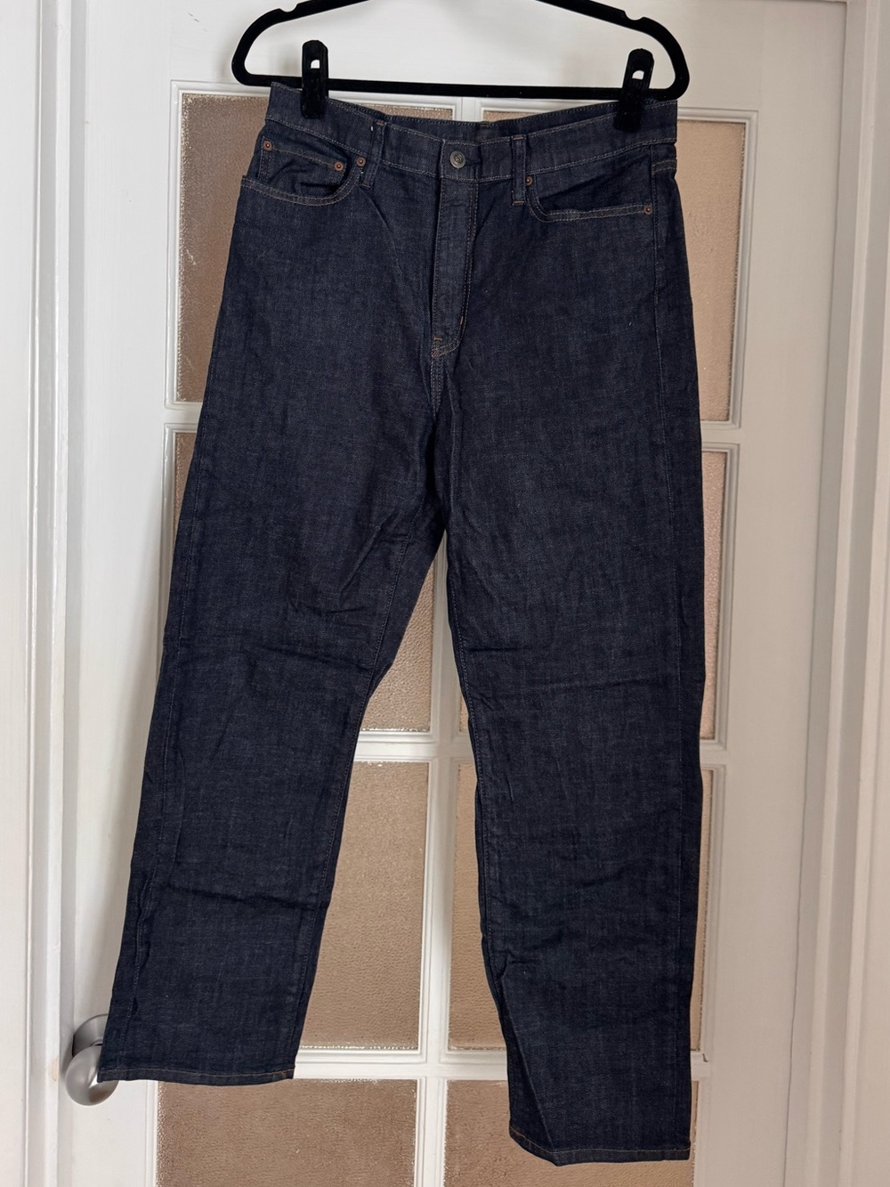 Uniqlo Women's Straight Leg Dark Indigo Jeans